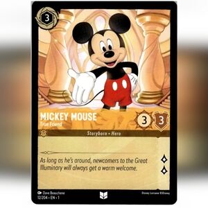 Mickey Mouse 🔥 Disneyland 🔥 Disney Lorcana Trading Card TCG